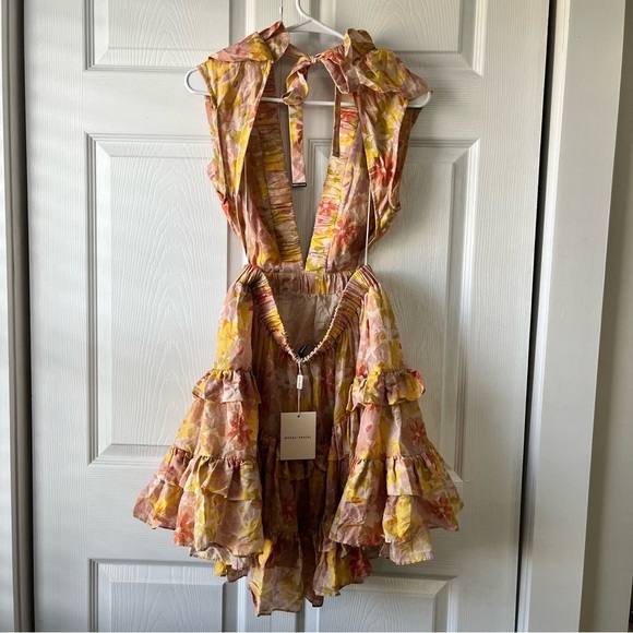 Botanic Mini Dress in Vintage Light BloomMAGALI PASCAL NWT S - Picture 9 of 9